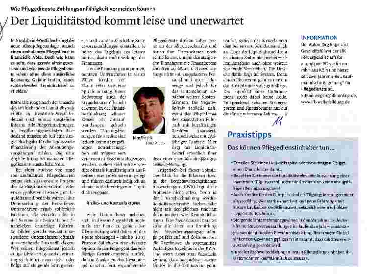 Vorschauseite 1: Der Liquiditätstod kommt leise und unerwartet