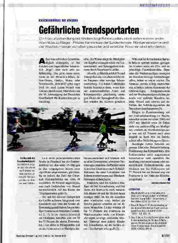 Vorschauseite 1: Gefährliche Trendsportarten