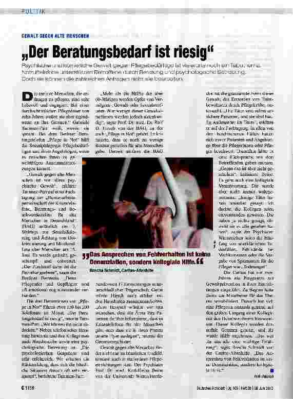 Vorschauseite 1: „Der Beratungsbedarf ist riesig