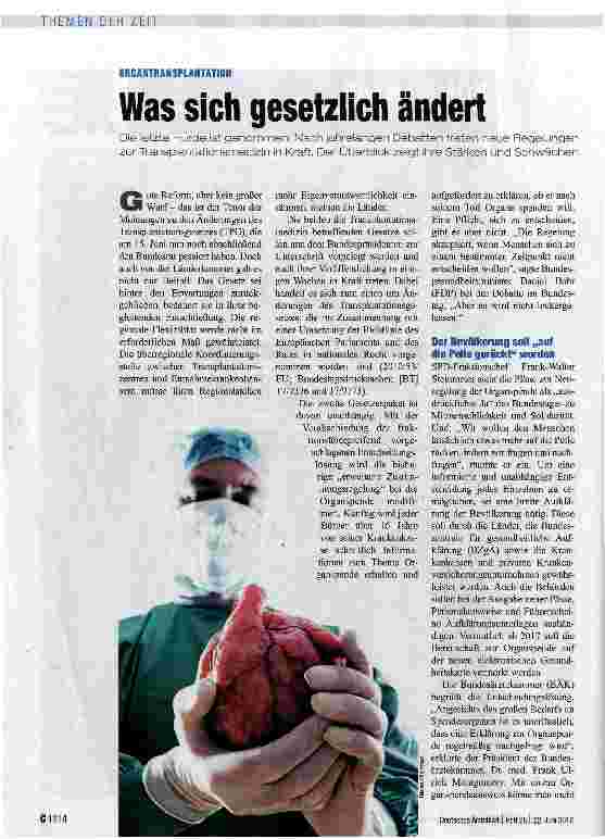 Vorschauseite 1: Was sich gesetzlich ändert