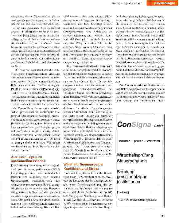 Vorschauseite 2: Lernziel: Gelassenheit