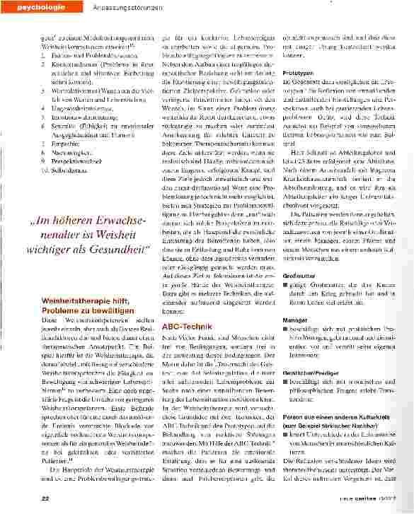 Vorschauseite 3: Lernziel: Gelassenheit