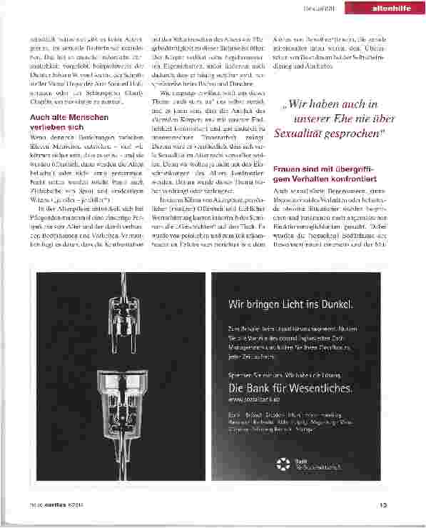 Vorschauseite 2: Auch alte Menschen wünschen Nähe