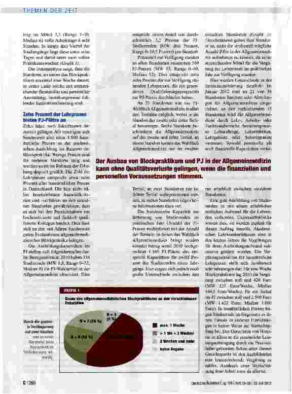 Vorschauseite 2: Mehr Lehrpraxen benötigt