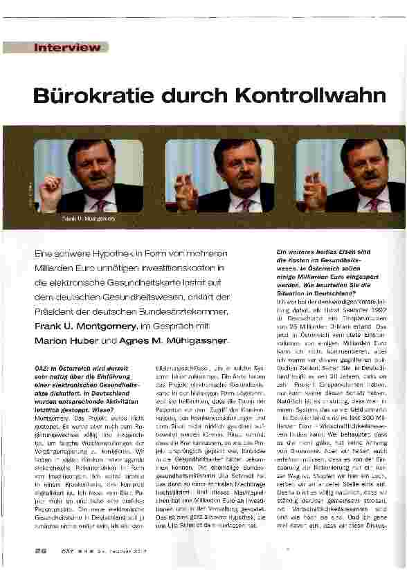 Vorschauseite 1: Bürokratie durch Kontrollwahn