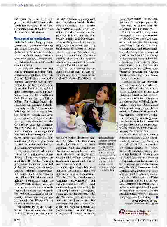Vorschauseite 3: Defizite in der Versorgung