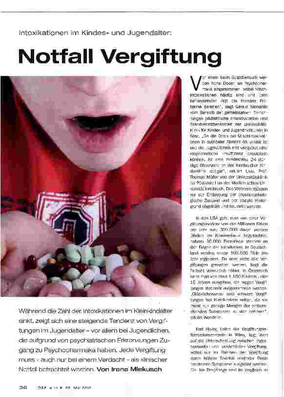 Vorschauseite 1: Notfall Vergiftung