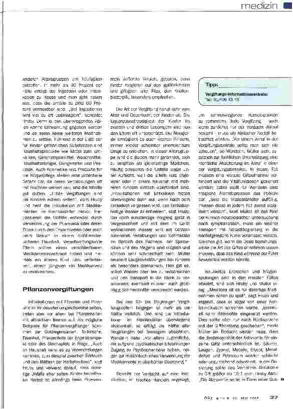 Vorschauseite 2: Notfall Vergiftung