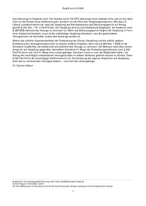 Vorschauseite 3: Zur Vergütung – § 292 Abs. 1 FamFG