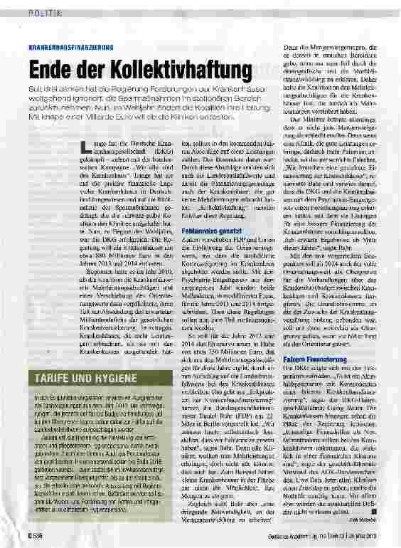 Vorschauseite 1: Ende der Kollektivhaftung