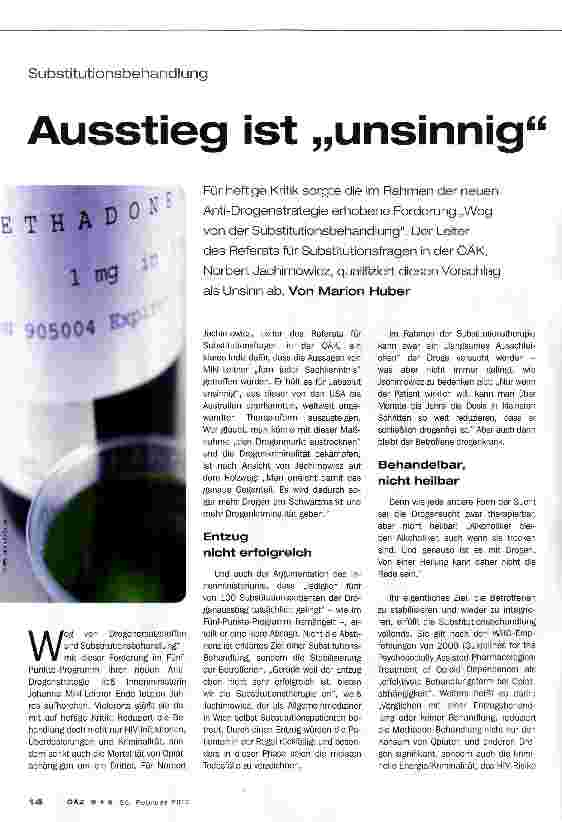 Vorschauseite 1: Ausstieg ist „unsinnig