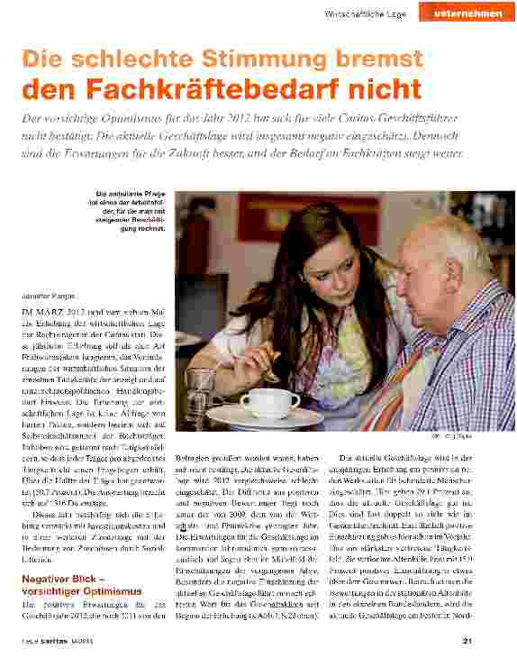 Vorschauseite 1: Die schlechte Stimmung bremst den Fachkräftebedarf nicht