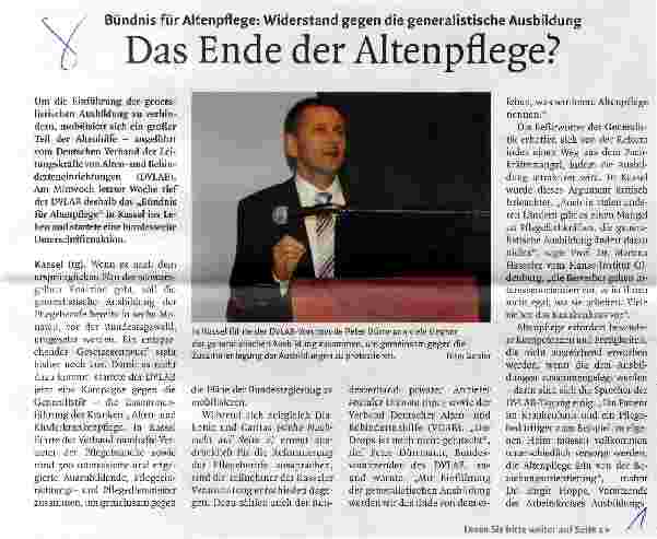 Vorschauseite 1: Das Ende der Altenpflege?