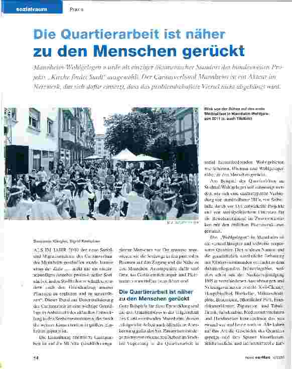 Vorschauseite 1: Die Quartierarbeit ist näher zu den Menschen gerückt