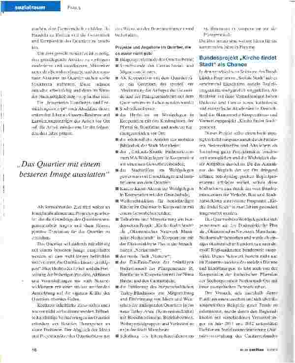 Vorschauseite 3: Die Quartierarbeit ist näher zu den Menschen gerückt