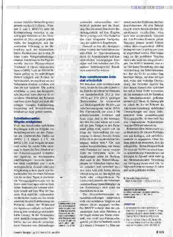 Vorschauseite 2: Ohne Reformen kein ärztlicher Nachwuchs