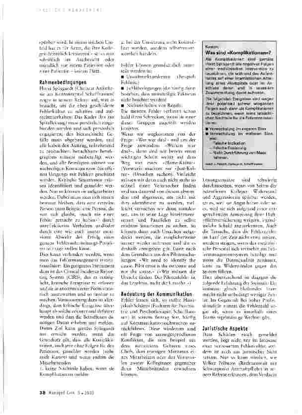 Vorschauseite 2: Fehlermanagement: Von der Blame-Kultur zur Just-Kultur