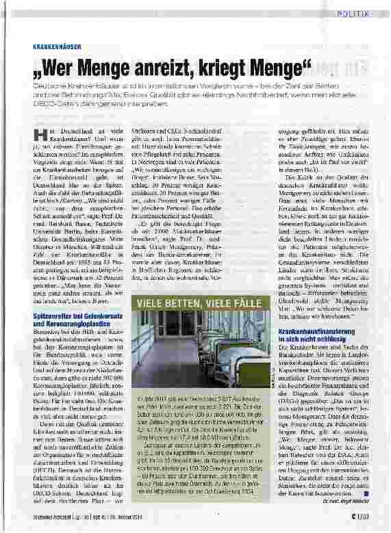 Vorschauseite 1: Wer Menge anreizt, kriegt Menge