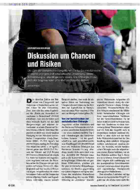 Vorschauseite 1: Diskussion um Chancen und Risiken