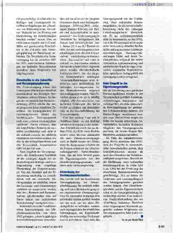 Vorschauseite 2: Tribut an die demografische Entwicklung