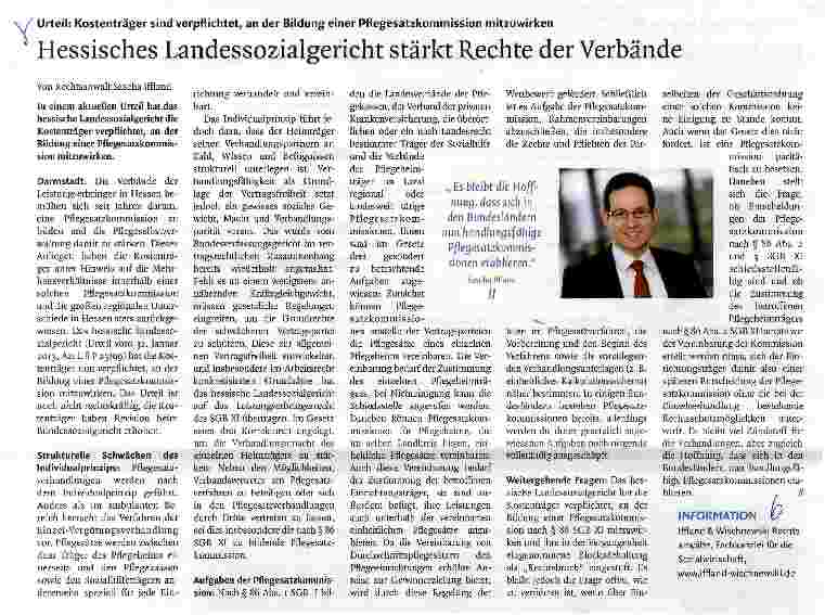 Vorschauseite 1: Hessisches Landessozialgericht stärkt Rechte der Verbände