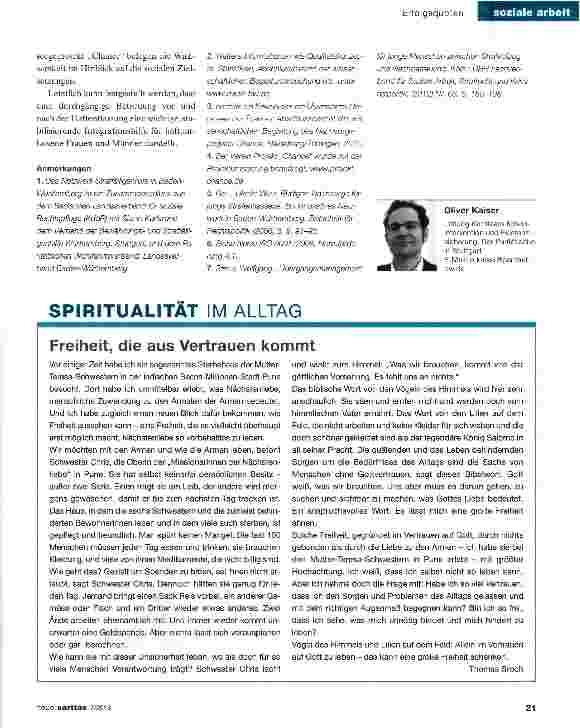 Vorschauseite 4: Gezielte Begleitung nach der Haft verhindert Rückfälle