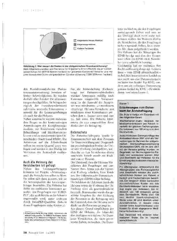 Vorschauseite 2: Zusatzinformationen zum Projekt «Ärzterating» der Heisana