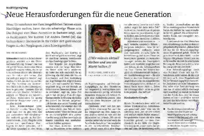 Vorschauseite 1: Herausforderungen für die neue Generation