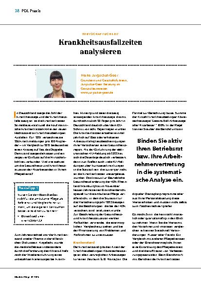 Vorschauseite 1: Krankheitsausfallzeiten analysieren