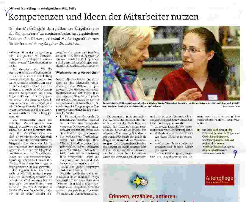 Vorschauseite 1: OM und Marketing im erfolgreichen Mix, Teil 3 Kompetenzen und Ideen der Mitarbeiter nutzen