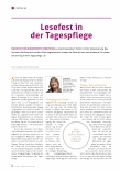 Vorschauseite 1: Lesefest in der Tagespflege