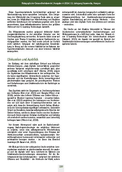 Vorschauseite 5: E-Learning im Strahlenschutz: Eine Experimentalstudie