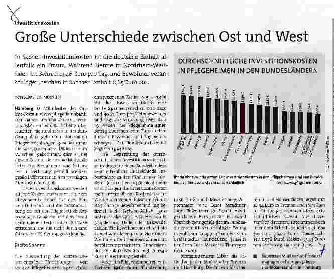 Vorschauseite 1: Große Unterschiede zwischen Ost und West