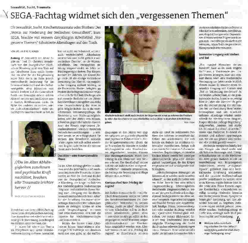 Vorschauseite 1: SEGA-Fachtag widmet sich den „vergessenen Themen