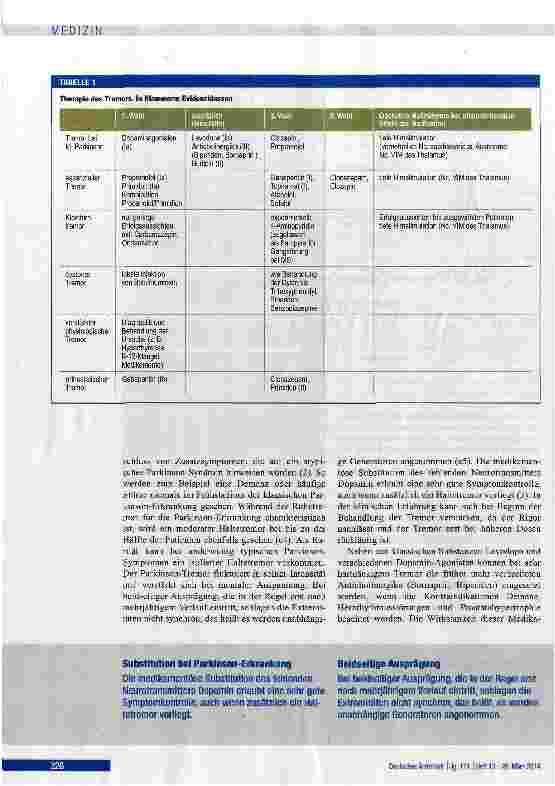 Vorschauseite 4: Differenzialdiagnose und Therapie des Tremors