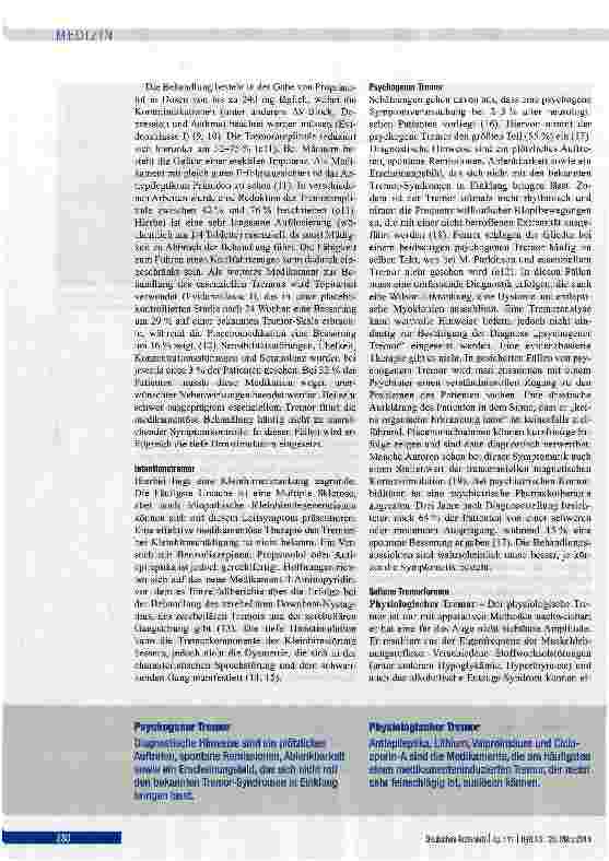 Vorschauseite 6: Differenzialdiagnose und Therapie des Tremors