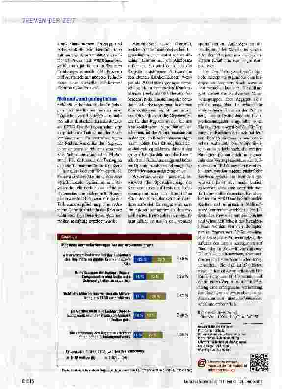 Vorschauseite 3: Große Akzeptanz in Krankenhäusern