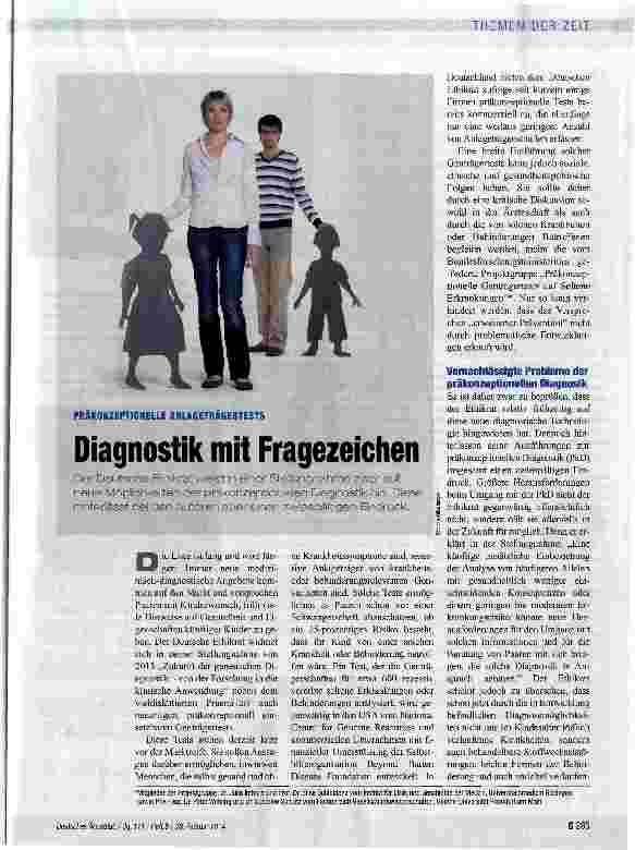 Vorschauseite 1: Diagnostik mit Fragezeichen