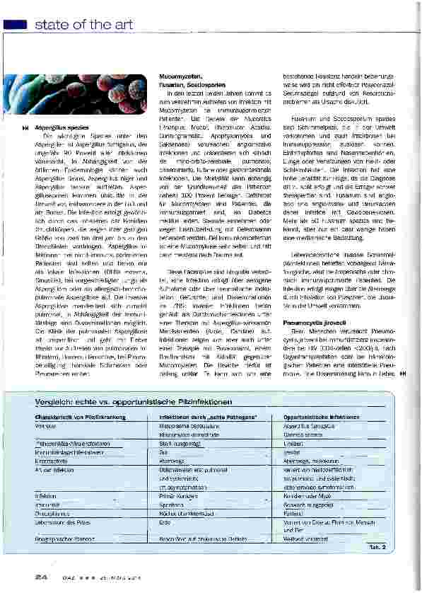 Vorschauseite 3: Pilzerkrankungen: Diagnose und Therapie für die Praxis