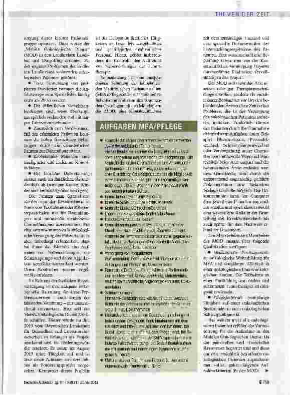 Vorschauseite 2: Unterstützung für den Hausarzt