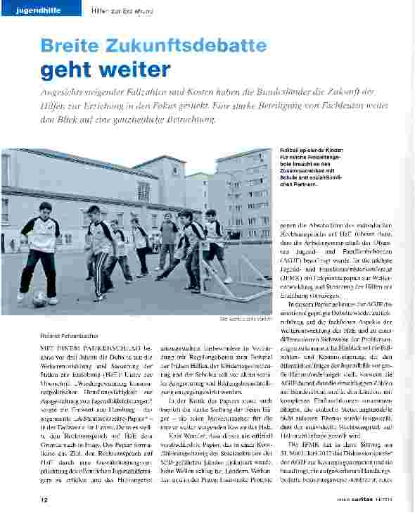 Vorschauseite 1: Breite Zukunftsdebatte geht weiter