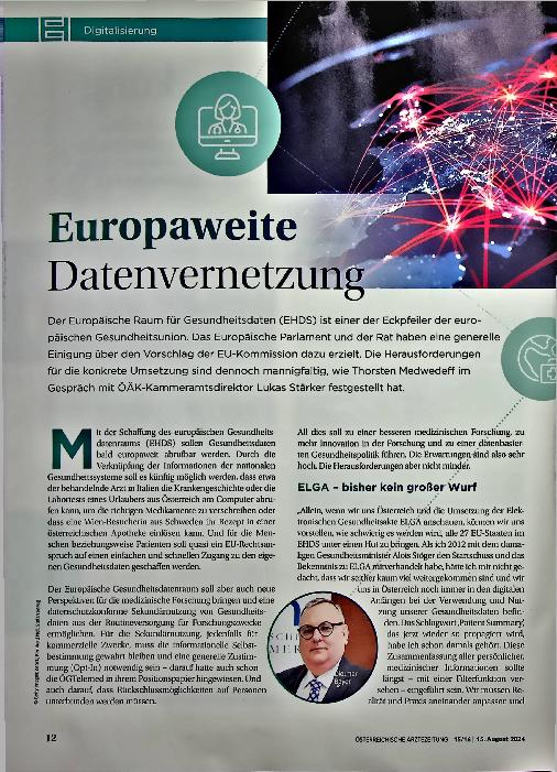 Vorschauseite 1: Europaweite Datenvernetzung