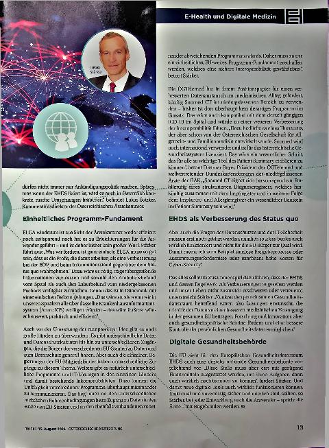 Vorschauseite 2: Europaweite Datenvernetzung