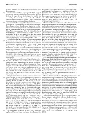 Vorschauseite 3: Eigenbedarfskündigung bei Gefahr eines Suizids des Mieters