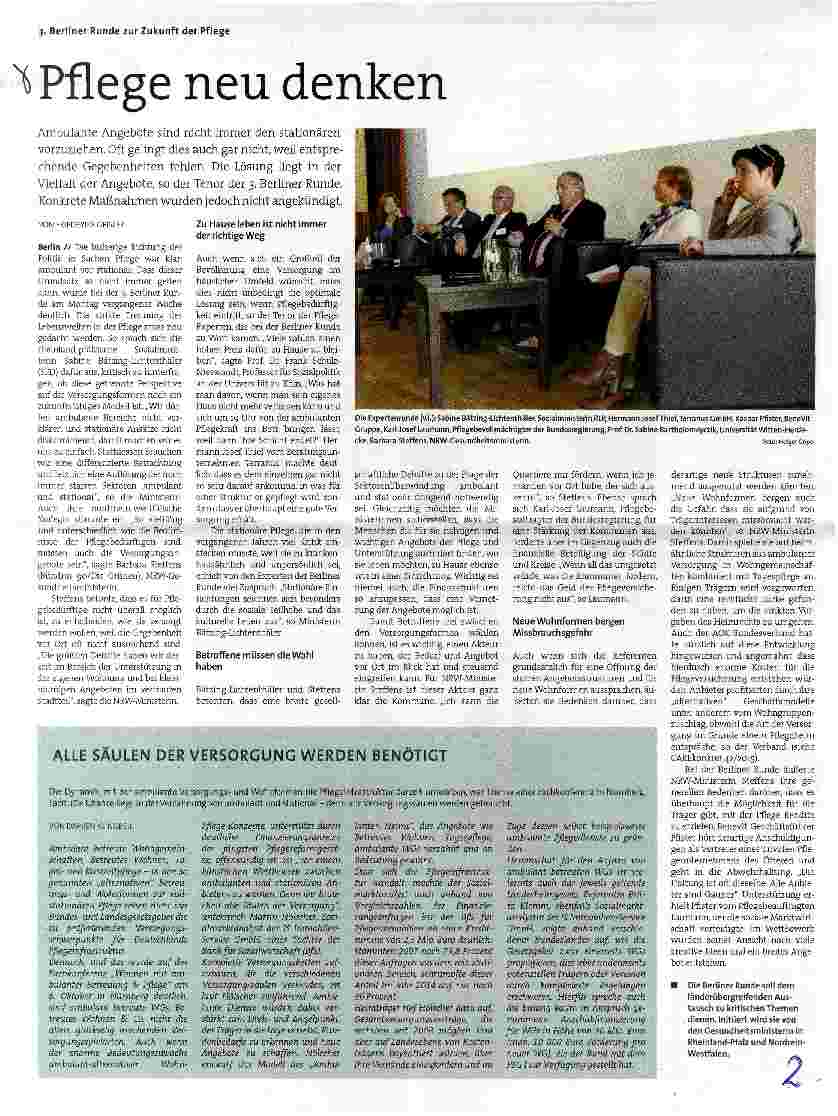 Vorschauseite 1: Pflege neu denken