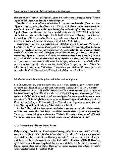 Vorschauseite 5: Sozialund medizinrechtliche Relevanz des Indikationskonzepts