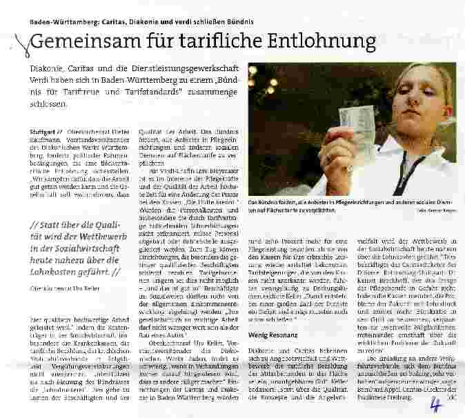 Vorschauseite 1: Gemeinsam für tarifliche Entlohnung