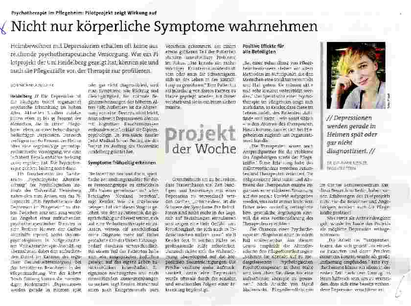 Vorschauseite 1: Nicht nur körperliche Symptome wahrnehmen