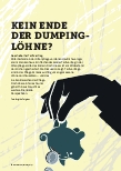 Vorschauseite 1: KEIN ENDE DER DUMPINGLÖHNE?