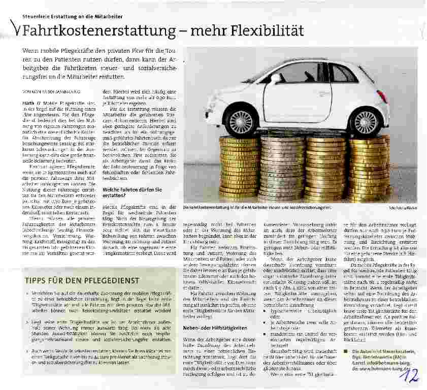Vorschauseite 1: Fahrtkostenerstattung - mehr Flexibilität